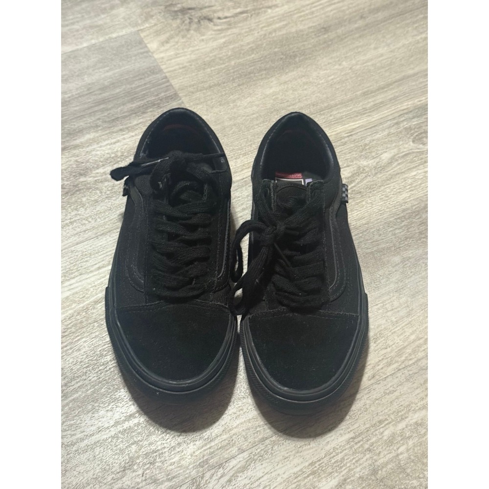Vans Old Skool Skate Shoe - Black Monochrome mens 5